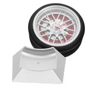 Baluue Horloge de Bureau Pneu Voiture Déco Chambre avec Mouvement Quartz Précis Vintage avec Base Stable pour Salon Chambre et Bureau