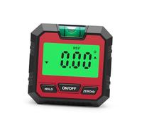 Baluue Inclinomètre Numérique Magnétique avec Écran LCD Rétroéclairé Mesureur d'Angle Précis pour Menuiserie Bâtiment Automobile et Maçonnerie