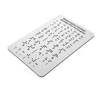 Baluue Jeux En Braille Et Tableau D'apprentissage En Acier Inoxydable Chiffres En Relief Pour Jeunes Apprenants Aveugles Outil Pédagogique Essentiel