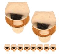 Baluue Kit 30 Pièces Crochets et Boucles en Métal 8mm Couleur Or Clair pour Lacets de Chaussures de Randonnée, Accessoires Anti-dénouement pour Bottes D’escalade et Trekking en