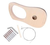 Baluue Kit de Fabrication de Harpe-Lyre en Bois à 7 Cordes Instrument à Cordes DIY pour Éveil Musical Kit Créatif à Monter Soi-Même pour Apprentissage et Décoration