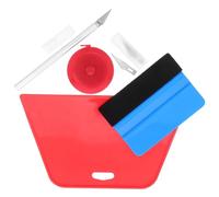 Baluue Kit de Raclette pour Covering Vinyle Voiture 9 Pièces avec Cutter de Précision, Ruban de Mesure, Raclette pour Papier Peint Autocollant, Outils Multifonctions pour Pose de Film