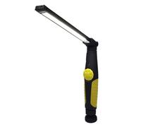 Baluue Lampe de Travail Cob Rechargeable Pliable avec Intensité Variable, Base Magnétique Pivotante 360°, LED Ultra-lumineuse, Usb, Portable pour Inspection, Bricolage et Camping