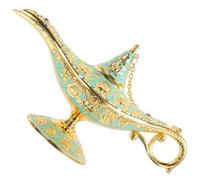 Baluue Lampe Magique décor Antique pour Ornement de Table Mariage et fête avec détails sculptés décoration élégante pour Centre de Table Noël et intérieur Vert Clair Rose