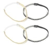 Baluue Lanières Élastiques pour Chaussures à Talons Hauts pour Femmes, Bande Tpu avec Paillettes, Maintien Anti-glisse, 2 Paires, Fixation Confortable et Élégante