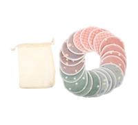 Baluue Lingettes Démaquillantes Réutilisables Pour Visage Avec Pochette De Rangement Disques Nettoyants Cosmétiques Pour Peau Douce