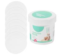 Baluue Lingettes Humides pour Animaux Nettoyage Simple Résistantes à Déchirure 150 Pièces Texture Douce en Coton Lingettes Nettoyantes pour Yeux de Chats et Chiens