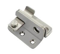 Baluue Loquet de Porte Coulissant Acier Inoxydable Verrou de Sécurité Robuste Cible Anti-effraction pour Portes Extérieures Installation Verticale ou Horizontale et Facile à Poser