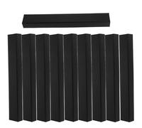 Baluue Lot de 10 Boîtes à Bijoux en Carton Renforcé Noir Boîtier de Rangement pour Éventail Pliable Coffret Présent Multifonction pour Accessoires Ventilateur Protection et