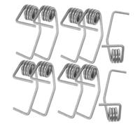 Baluue Lot De 10 Ressorts De Séparation Pour Porte De Réfrigérateur Accessoires Pour Charnières De Porte Françaises Argent