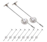 Baluue Lot de 10 Vérins de Porte D’Armoire 4 MM Tête Ronde en Plastique Amortisseurs de Charnière pour Support de Couvercle à Fermeture Amortie Barre de Maintien pour Placard Cuisine