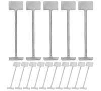 Baluue Lot de 100 Aiguilles Métalliques Remplaçables pour Cales de Nivellement Carrelage Croisillons pour Carrelage Céramique Outil de Pose Rapide pour Sols et Murs Usage