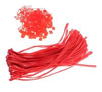 Baluue Lot de 100 Paquet en Filet à Provisions 40 Cm Rouge en Nylon Réutilisables pour Conservation Légumes Fruits Légers et Pratiques pour Courses et Stockage Alimentaire
