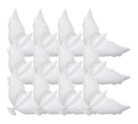 Baluue Lot de 12 Ballons Décoratifs Colombe Blancs en Latex pour Fête Anniversaire Mariage Cérémonie, Ballon Commémoratif Pigeon pour Décoration Jardin et Événement Spécial