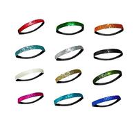 Baluue Lot de 12 Bandeaux à Paillettes pour Filles Couvre-chefs de Sport Brillants Et Élastiques pour Fêtes Et Exercices