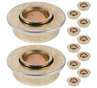 Baluue Lot de 12 set de Roulements Pivotants Métalliques pour Fourche de Fauteuil Roulant Palier Tournant Résistant à L'Usure Compatible Scooters et Déambulateurs Accessoire Mobilité