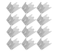 Baluue Lot de 15 Clips de Remplacement pour Étagère de Congélateur en Acier Inoxydable 1,5 Mm, Supports Métalliques Carrés Robustes pour Réfrigérateur, Fixation Polyvalente pour Usage