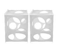 Baluue Lot de 2 Boîtes de Mesure de Ballons en Plastique Transparent 11 Trous pour Calibrer Sphères, Outil Portable Précis pour Décoration Fête, Anniversaire, Mariage, Fournitures