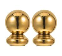 Baluue Lot de 2 Boules Décoratives Dorées pour Poteau de Rampe D'escalier Intérieur, Embouts en Acier Inoxydable 51 Mm, Finition Robuste pour Balustres et Garde-corps, Remplacement