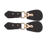 Baluue Lot de 2 Boutons de Fermeture en Alliage PU pour Manteaux et Vestes Femme Boucle Métallique Ajustable Crochet Amincissant pour Taille Accessoires Couture Hiver Boutons de