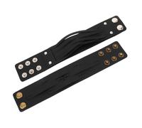 Baluue Lot De 2 Bracelets Punk Réglables : Bracelet Manchette En Cuir Synthétique Pour Homme, Bracelet Large Style Rétro, Bijoux, Bracelet Punk Rétro