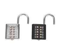 Baluue Lot de 2 Cadenas à Combinaison Tsa en Alliage de Zinc Petit Cadenas à Code pour Valises et Paquet de Voyage Sécurité Renforcée Boutons-Poussoirs Intuitifs Compatible Aéroports