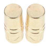 Baluue Lot de 2 Embouts de Rechange Dorés pour Mâts de Parapluie 12 MM Accessoires de Réparation Robustes pour Parapluies Longs Capuchons Solide Adaptés à Usage Extérieur et