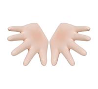 Baluue Lot de 2 Étagères Murales en Résine Blanche de Main Ouverte Support Mural Décoratif Multifonction pour Salle de Bain et Salon Sculpture Murale Artistique pour Rangement et