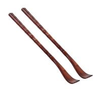Baluue Lot de 2 Grattoirs à Dos en Bois Rouge Forme Carrée Outil Pratique pour Gratter le Dos Massage Relaxant Matériau Lisse Solide pour Soulager Démangeaisons et Tensions
