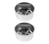 Baluue Lot de 2 Moules à Boulettes de Viande en Acier Inoxydable 12 Trous Presse Manuelle Polyvalente pour Boulettes de Viande et Poisson Ustensile la Cuisine Maison Hygiénique et