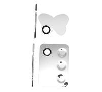 Baluue Lot de 2 Palettes de Maquillage pour Nail Art pour Mélanger Et Concevoir Des Couleurs D'ongles