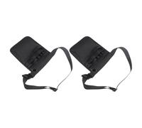 Baluue Lot de 2 Paquet Banane Infirmière Noirs en Tissu Haute Densité, Ceinture Ajustable, Multi Compartiments pour Organisation des Outils Médicaux, Pochette de Taille Pratique