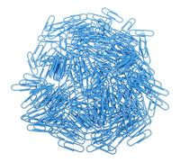 Baluue Lot de 200 Trombones Métalliques Bleus 28 MM - Pinces à Documents Réutilisables Petites Pinces Marque-Pages Robustes en Fil de Fer pour Bureau École et Organisation de Papiers