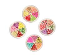 Baluue Lot de 24 Autocollants pour Ongles Fruits Multicolores Stickers Manucure DIY Ronds Décorations pour Nail Art Créatives et Faciles à Appliquer Fêtes et Usage Quotidien