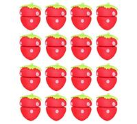 Baluue Lot de 24 Bigoudis en Mousse de Fraise Rouge, Rouleaux Souples sans Chaleur pour Cheveux Longs et Courts, Boucles Naturelles Confortables pour Coiffage Nocturne et Utilisation