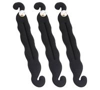 Baluue Lot de 3 Accessoires pour Cheveux Élégants en Mousse et Perles, Façonneurs de Chignon Faciles à Transporter, pour Femmes Recherchant Style et Praticité