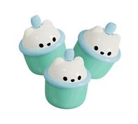Baluue Lot De 3 Mousses Nettoyantes Ergonomiques Pour Le Visage Portables Et Faciles À Utiliser Vertes