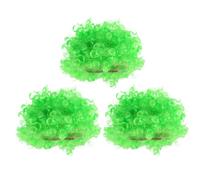 Baluue Lot de 3 Perruques Bou s Vertes pour St Patrick's Day Bande Élastique Confortable, Accessoires de Déguisement Créatifs pour Adultes et Garçon et Filles