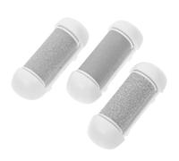 Baluue Lot de 3 Têtes de Recharge pour Râpe Pédicure Électrique Grains Variés Extra-Gros à Fin Blanc Remplacement Anti-Callosités pour Soins des Pieds à Domicile Voyage
