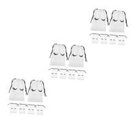 Baluue Lot De 3 Trousses De Toilette De Voyage Trousse De Maquillage pour Patient avec Cordon De Serrage 50 Pièces X 3