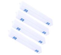 Baluue Lot de 4 Boîtes de Rangement Portables Transparentes pour Pinceaux Aquarelle Étuis Légers et Compacts Organisateurs D’Outils de Peinture pour Artistes et Étudiants