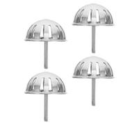 Baluue Lot de 4 Bouchons Crépine Urinoir en Acier Inoxydable Couvercle Entonnoir Anti-Odeurs et Anti-Bouchage Filtre Bonde Urinoir Salle de Bain Accessoire Fixation Stable pour