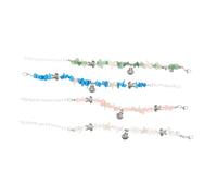 Baluue Lot De 4 Bracelets Irréguliers En Pierre Bijoux Animaux De L'Océan Bracelet Coquillage Breloques De Plage Thème Côtier Bijoux Hawaïens