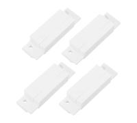 Baluue Lot de 4 Capteurs D’alarme de Porte Abs, 4pcs Xl-31 Blanc, Capteurs Magnétiques Filaires à Contact No/nf, Détection Précise pour Sécurité Domestique, Protection Fenêtres et Portes