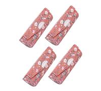 Baluue Lot De 4 Étuis à Rouges à Lèvres Floraux Petits avec Miroir, Boîte Portable Rose, Organisateur De Maquillage pour Usage Quotidien, Présent pour Femmes, Voyage