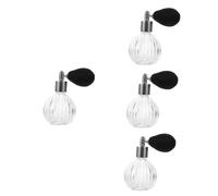 Baluue Lot De 4 Flacons De Parfum Vintage Vides De 50 Ml Contenants Hermétiques En Verre Petits Flacons De Parfum Pour Le Stockage Des Parfums