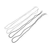 Baluue Lot de 4 Lacets Ronds Ornés de Cristaux 120 Cm, Cordons de Serrage Décoratifs Noirs et Multicolores Ab, Largeur 4 Mm, Lacets de Chaussures en Cristal pour Baskets et Sweats