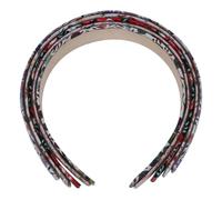 Baluue Lot de 5 Bandeaux à Cheveux à Motifs Floraux Pressés en Tissu Acrylique à Carreaux pour Le Nettoyage Et Le Coiffage Du Visage