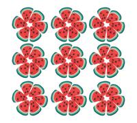 Baluue Lot de 5 Paquet de Patchs Décoratifs en Argile Polymère Rouge pour Manucure Diy, Accessoires Nail Art pour Création Rapide et Look Unique