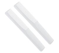 Baluue Lot de 5 Peignes à Cheveux en Plastique Anti-statique pour Salons de Coiffure, Design Double Denté Évitant Tiraillements et Noeuds, Coiffage Professionnel